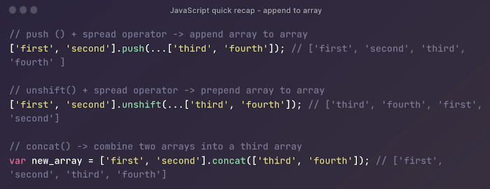 add element to array in javascript