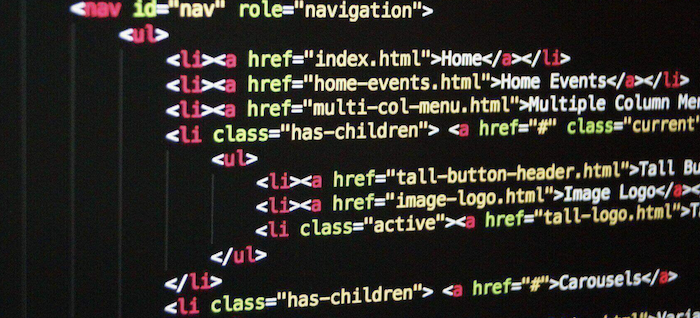 list code in html