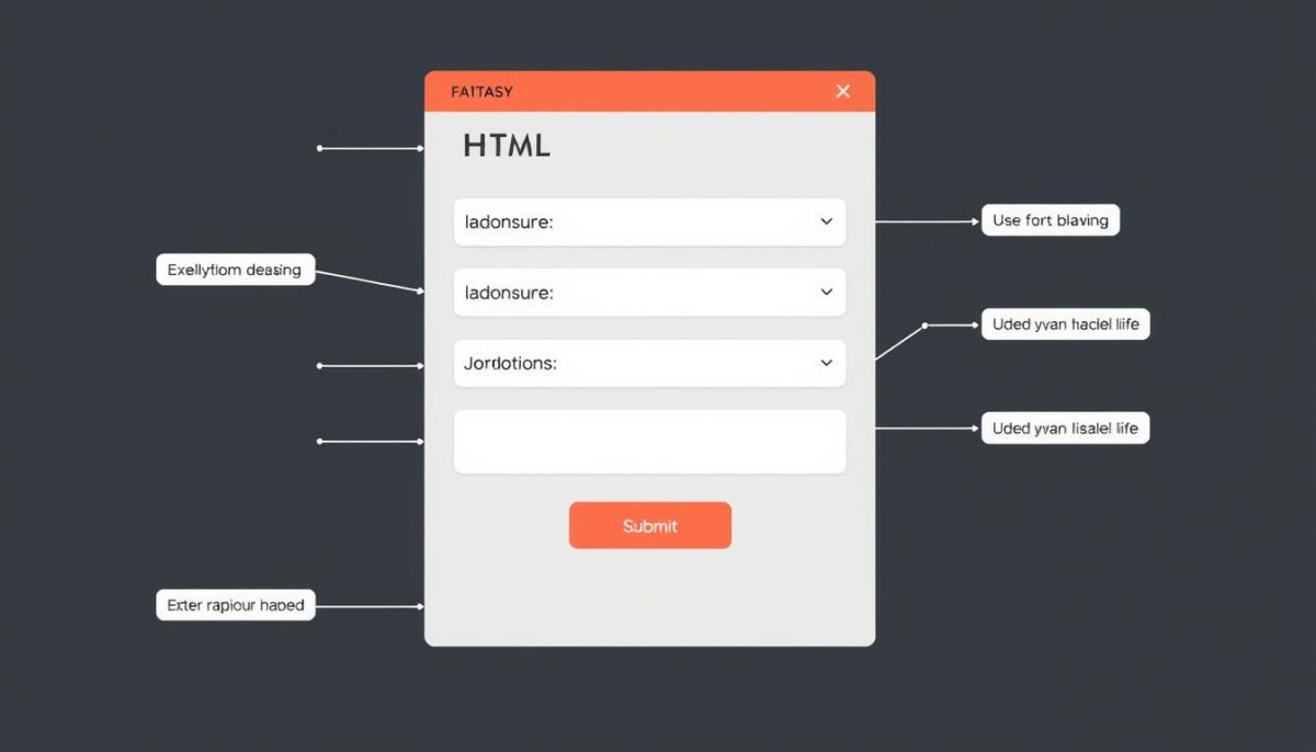 HTML form structure